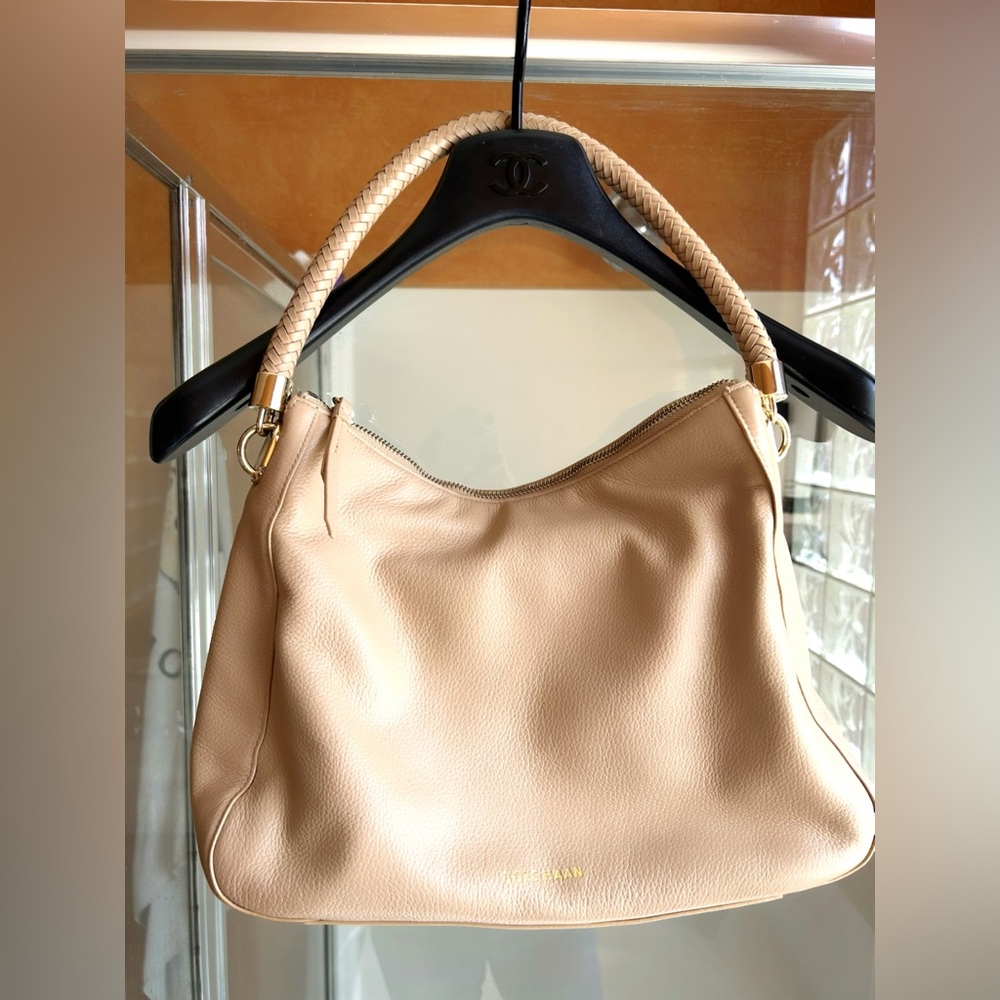 Cole Haan Nude Beige Leather Shoulder Bag - Picture 9 of 9